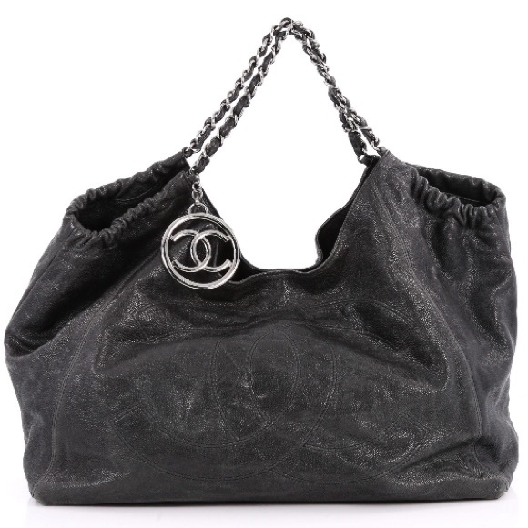 Chanel Coco Cabas Distressed Caviar Black - Picture 1 of 8